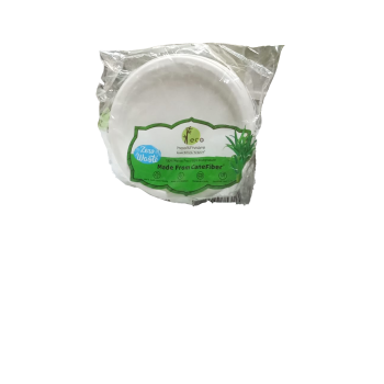 Biodegradable snack plate sugarcane pulp