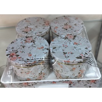 Storage Container Set, With 4 Containers & Serving Tray Storage Container Set, With 4 Containers & Serving Tray