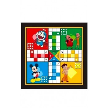 Wooden Ludo & Chess 2 in 1 board Game with Coins