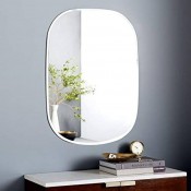 Modern Shape Wall Mirror (White Frame)
