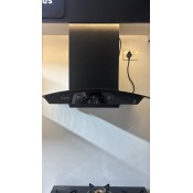 Hindware Kitchen Chimney (Black Glass Finish)
