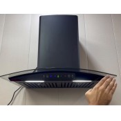 Blowmart Curved Glass Kitchen Chimney