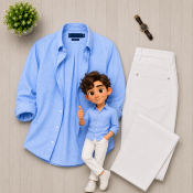 Men's Casual Shirt & Denim Combo Set Men's Casual Shirt & Denim Combo Set