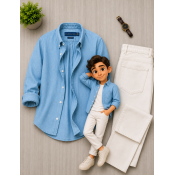 Men's Casual Shirt & Denim Combo Set Men's Casual Shirt & Denim Combo Set