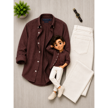 Men's Casual Shirt & Denim Combo Set